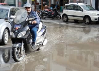 Veel regen 