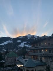 Ondergaande zon Oostenrijk