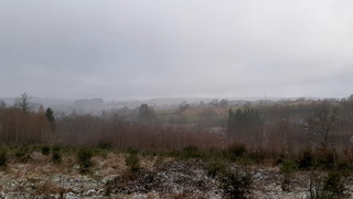 Korrelsneeuw of korrelhagel vanochtend in de Ardennen?