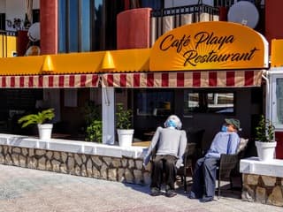 Ludieke actie in Calpe.