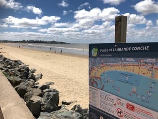 Mooi strandweer in Royan frankrijk