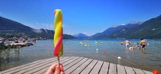 Het ijsje smelt nog voordat je hem op kunt eten. Heet hier 