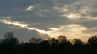 Laatste sprankje zon van deze dag