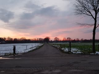 Zonsondergang in Melderslo 