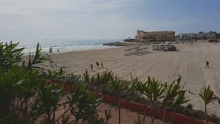 Nog vroeg in la Zenia: wat nevelig