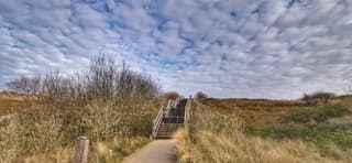 Mooie lucht vanmorgen in de duinen 