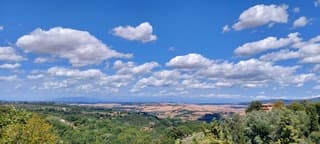 Hollandse wolkenlucht boven Toscane