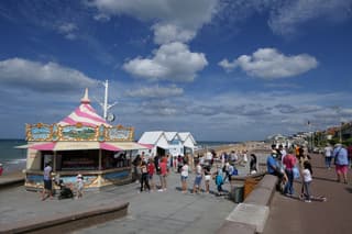 Aan het strand