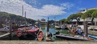 Dertig graden met wat wolkjes vandaag in Caorle Italië 