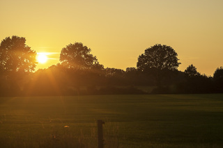 Zonsondergang op "De Berg". 