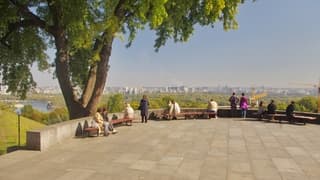 Weer een stralende dag in Kiev