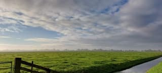Nevelig in de ochtend