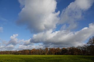 Mooie wolkenlucht bij Gronau