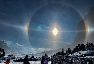 Geluksmoment in de dolomieten- Valgardena  