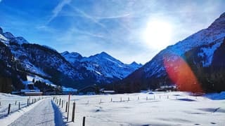 Nog even zonnig in de Alpen