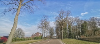 Blauw en sluiers 