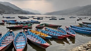 Dreigende luchten in Pokhara (Nepal)