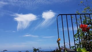 Typische wolkenstructuur Madeira
