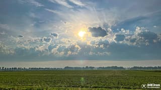 Weersverandering al goed te zien in de lucht vanochtend 