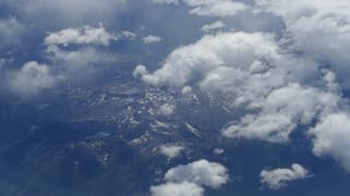 Sneeuw op de Pyreneeën vanmiddag 