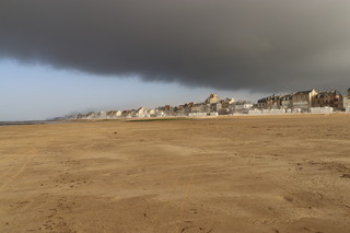 Zandstorm in Saint Aubin sur Mer