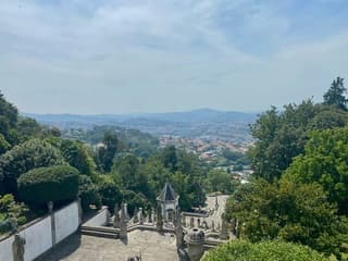 Sluierbewolking in Braga (Portugal)