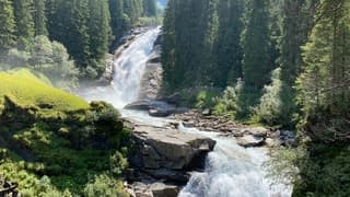 De Krimmler waterval, minder water dan jaren terug?