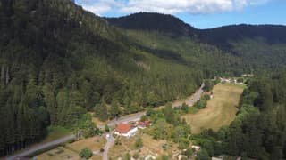 Zon en wolken in de Vogezen