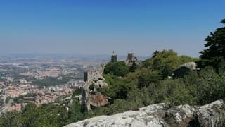 Vanaf het Moors kasteel 