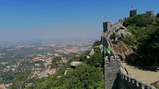 Vanaf het Moors kasteel 