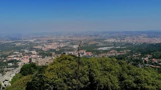 Uitzicht vanaf het Moors kasteel 