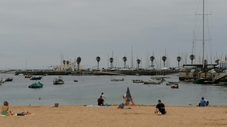 Goede temperatuur op het strand 