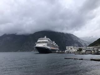 Wolken en motregen Noorwegen 