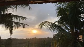 Sunset vanuit het terras