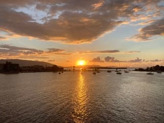 Zonsopkomst op Evia - Griekenland 