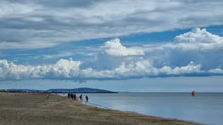 Mooie wolkenluchten Marseillan-Plage (Fr)