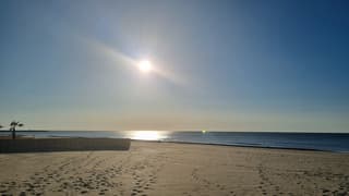 Marseillan-Plage in de vroege morgen