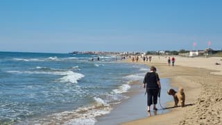 Mooi weer strand Marseillan-Plage 