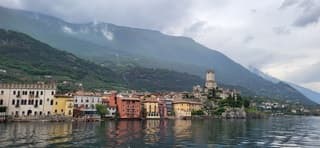 Gardameer met slecht weer...