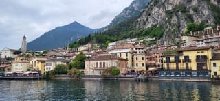 Gardameer met slecht weer...