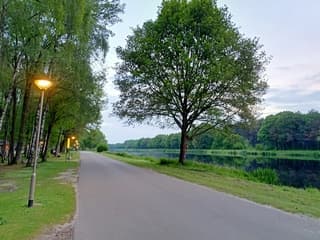 Goedemorgen bij de zonsopkomst van Beekse Bergen dag 3