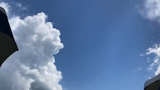 Onstabiele lucht Noord Italië time-laps wolken