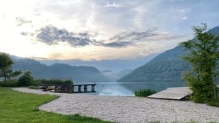 Na regen komt….zonsondergang in Italië bij Levico