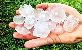 Zware hagel Frankrijk 