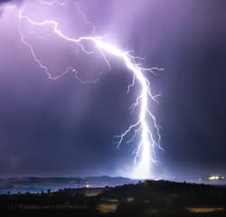 Zware blikseminslag Frankrijk 