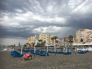 Leeg strand Spanje 