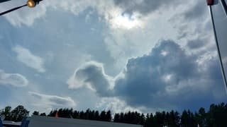 Bewolking boven Red Bull Ring