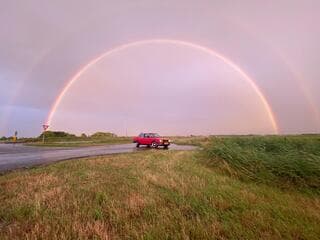 Dubbele volledige regenboog 
