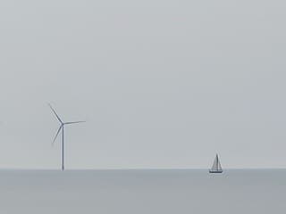 Heiig op het IJsselmeer, 11.00 uur. 