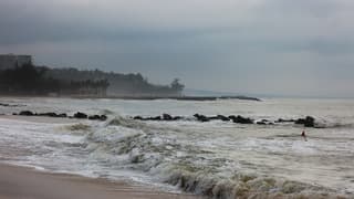 Randen van de typhoon